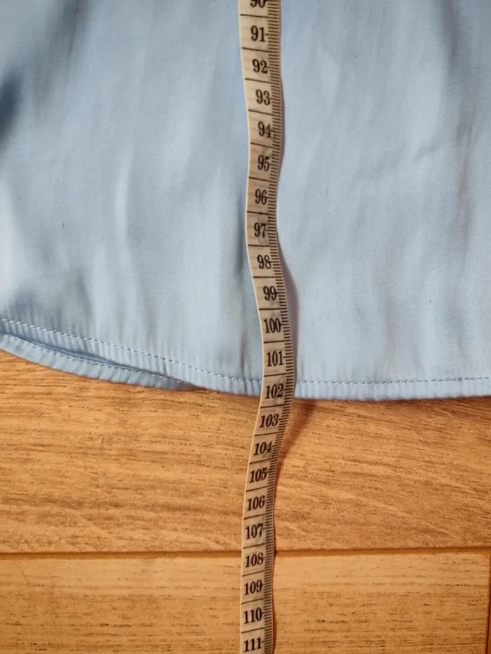 Robe fluide  chemise bleu turquoise 44 - photo numéro 6