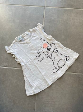 Tee shirt Miss Bunny Pan Pan Neuf 24 mois