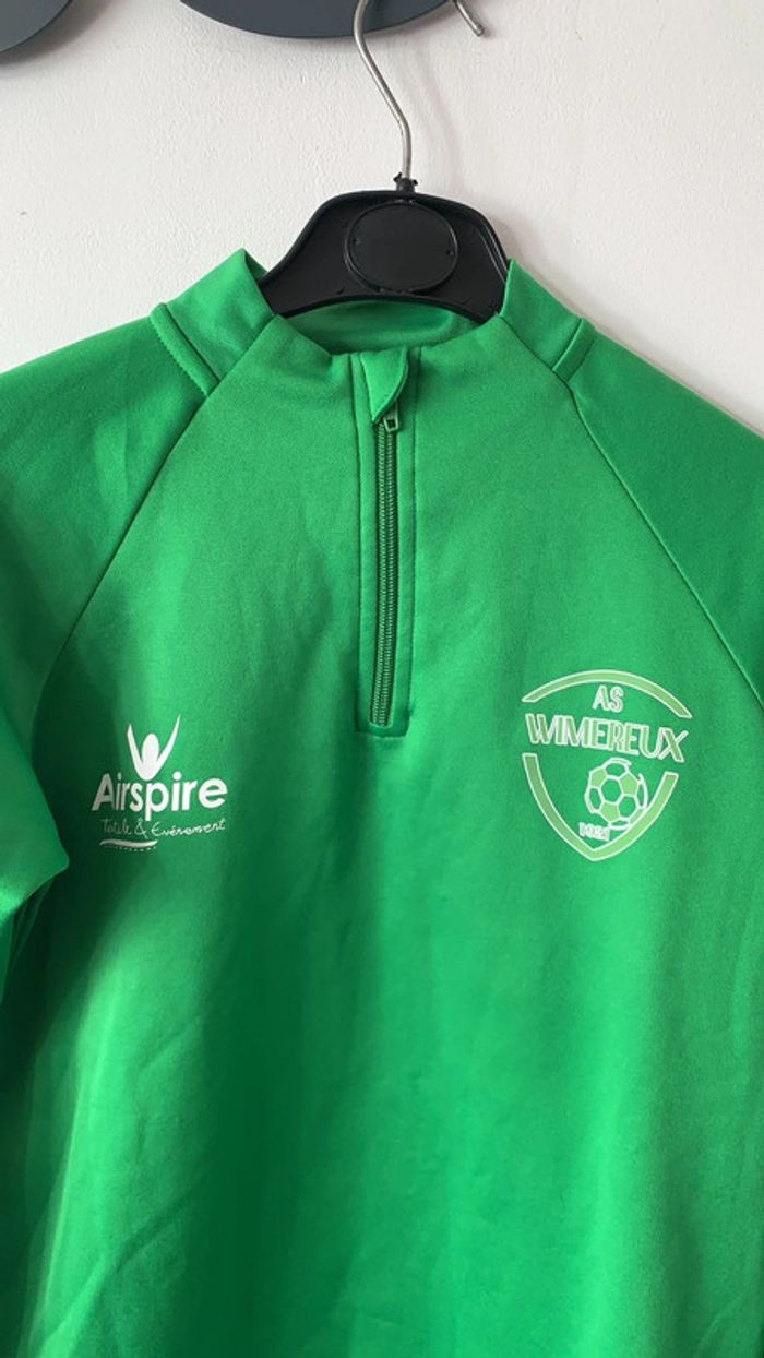 Veste sport foot verte Wimereux Airspire 10 ans - photo numéro 2