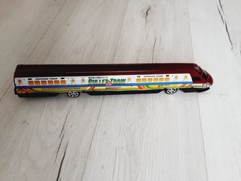 Jeu jouet enfant train en plastique 39 cm de long 6,5 cm de haut