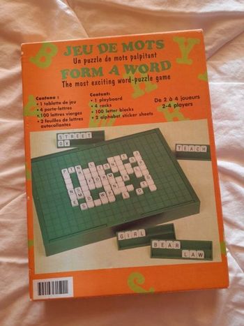 Jeu de mots style scrabble