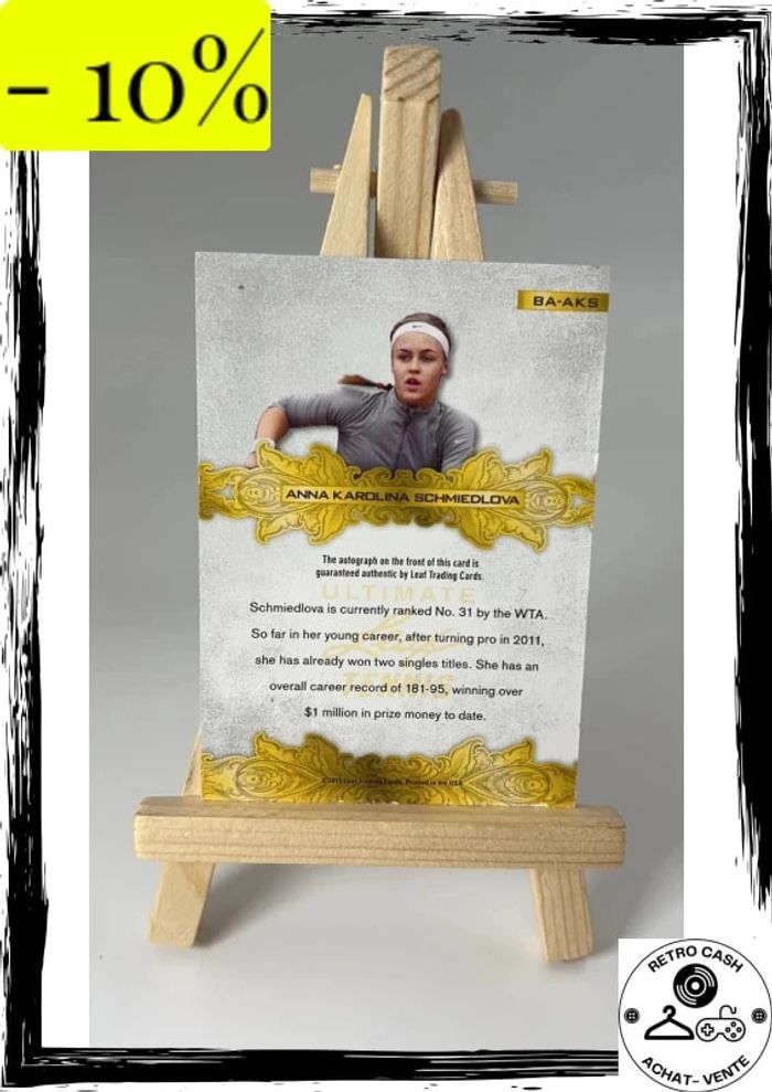 2015 Leaf Ultimate Tennis Anna Karolina Schmiedlova #BA-AKS - photo numéro 5