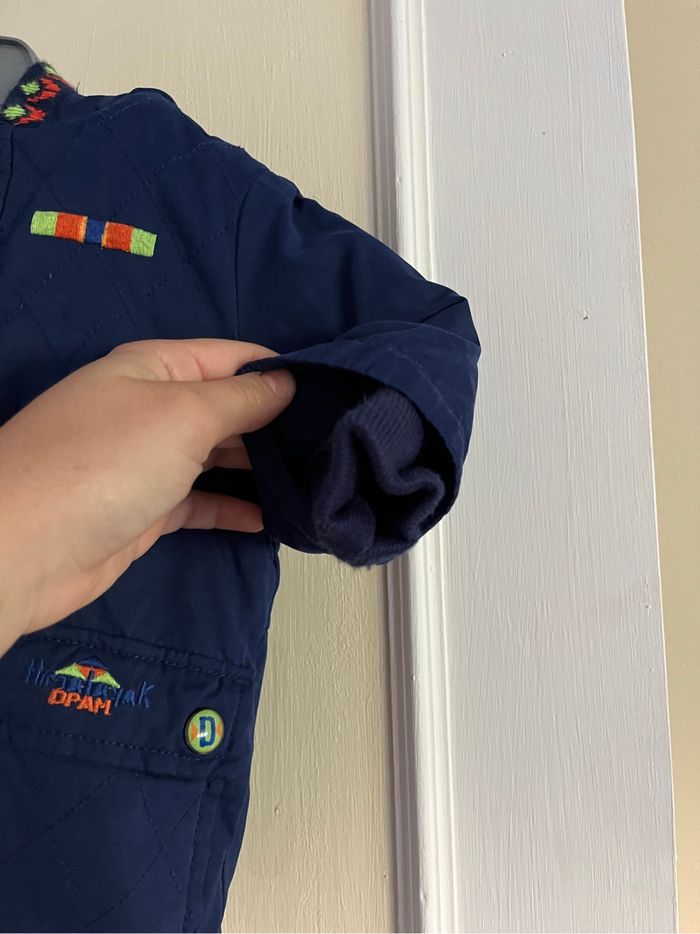 Manteau bleu pour bébé - photo numéro 4