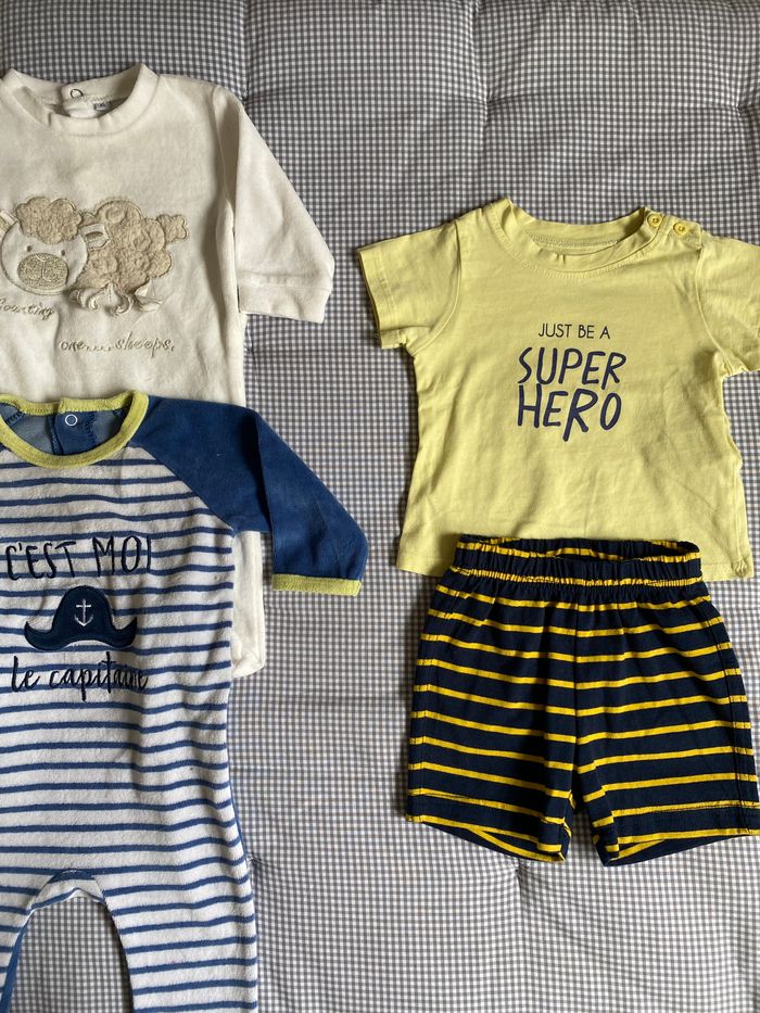 Lot 3 pyjamas garçon 6 mois