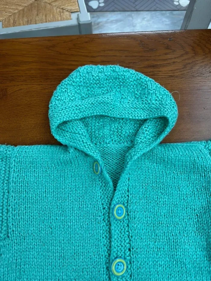 Gigoteuse en laine vert - photo numéro 9