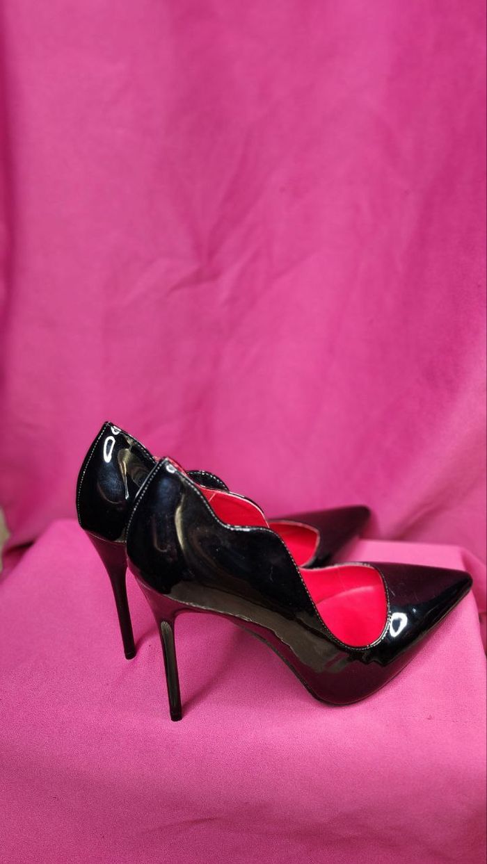 Escarpins à Talons Aiguilles en Cuir Verni Tulipano – Doublure en Cuir Véritable – Taille EU 39 (Con - photo numéro 6