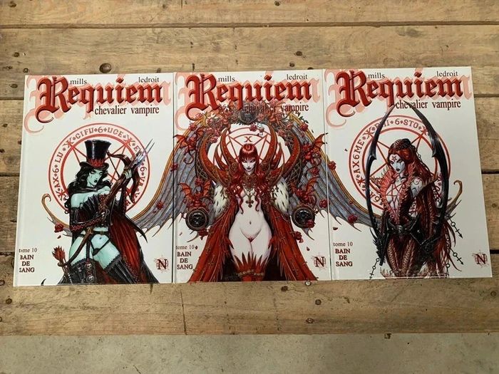 Requiem chevalier vampire lot de 3 bd soit le triptyque du tome 10 Très bon état - photo numéro 2
