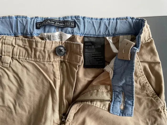 Short beige en toile H&M - photo numéro 3