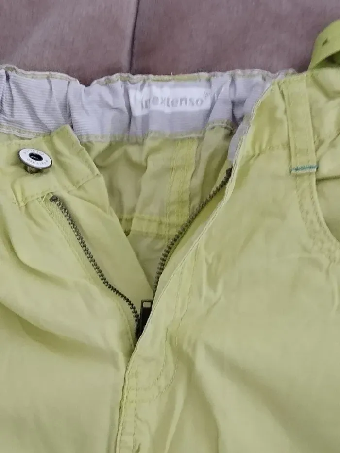 Pantacourt Inextenso auchan jaune fluo garçon 12 ans - photo numéro 4