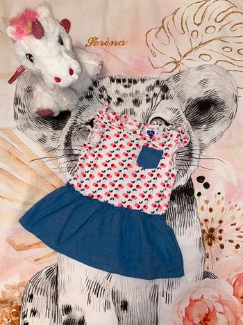 Robe été, taille 6 mois, marque Mots d’enfants.