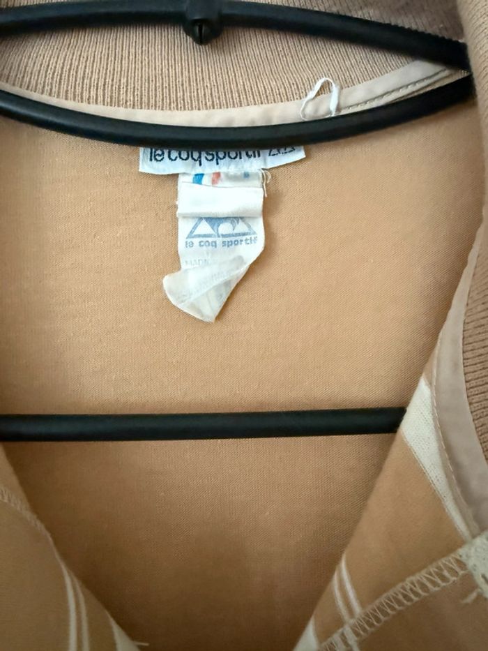 Polo vintage le cop sportif en bon état beige taille M - photo numéro 5