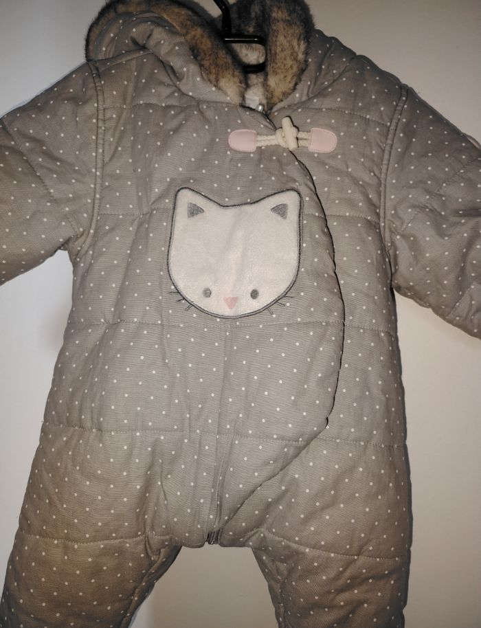 Combinaison obaibi fille chat taille 6/12 mois - photo numéro 2