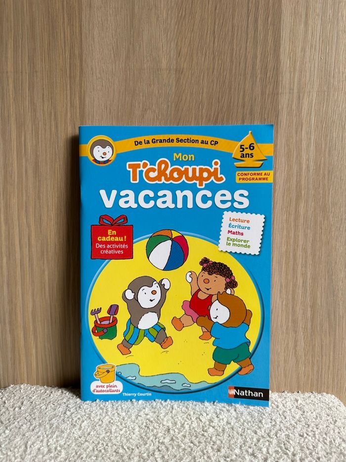 Cahier t’choupi de la grande section au CP