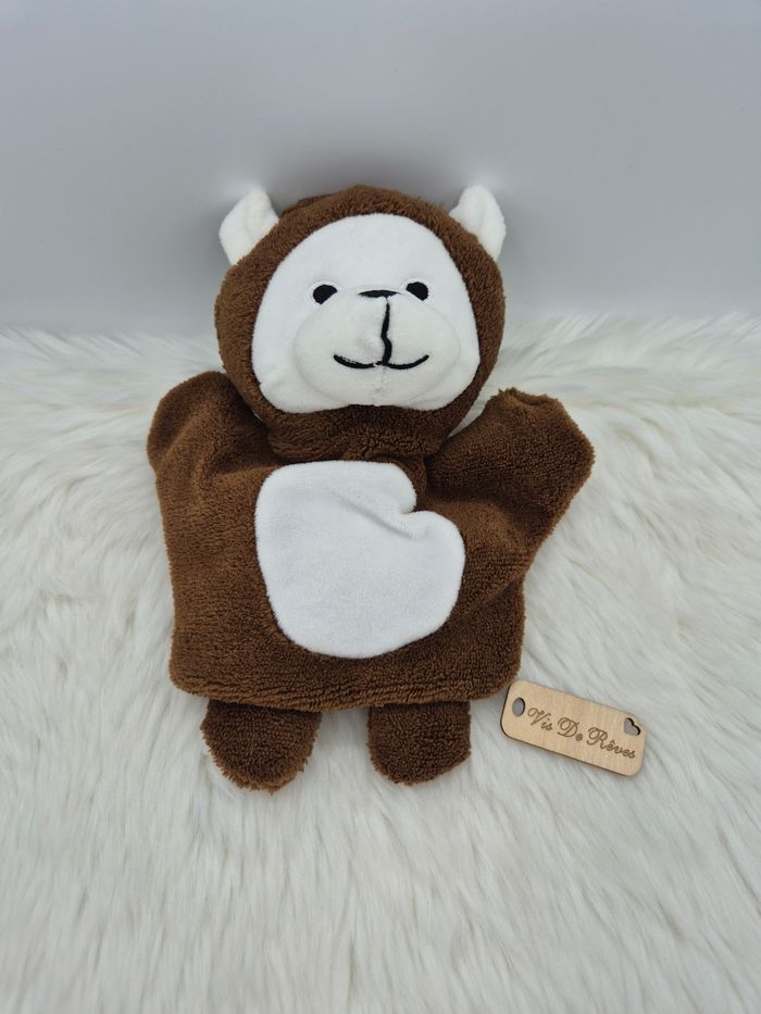 Doudou peluche Marionnette singe marron Maisons du Monde