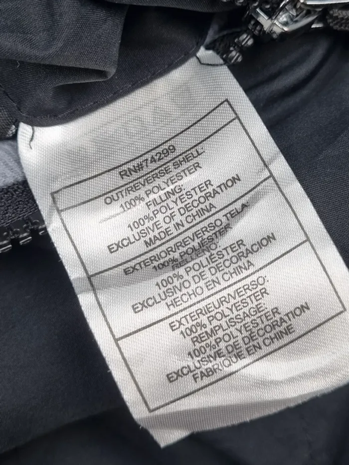 Doudoune Reebok réversible noire/grise taille L Femme (mesures en photos) - photo numéro 10