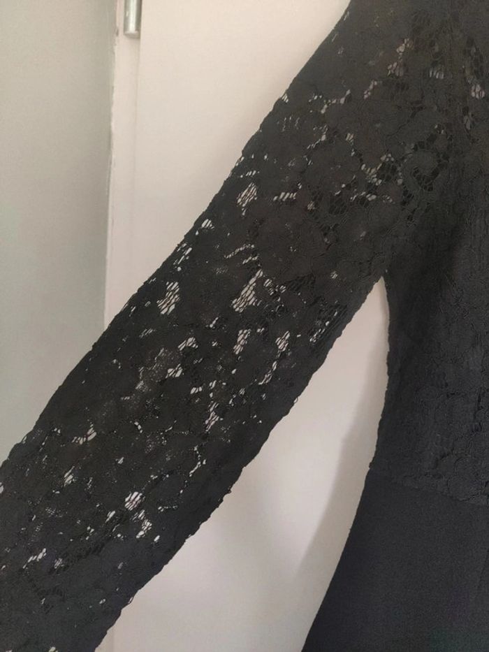Zara robe longue de soirée dentelle  S - photo numéro 4