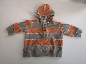 petit pull à capuche bébé 12 mois