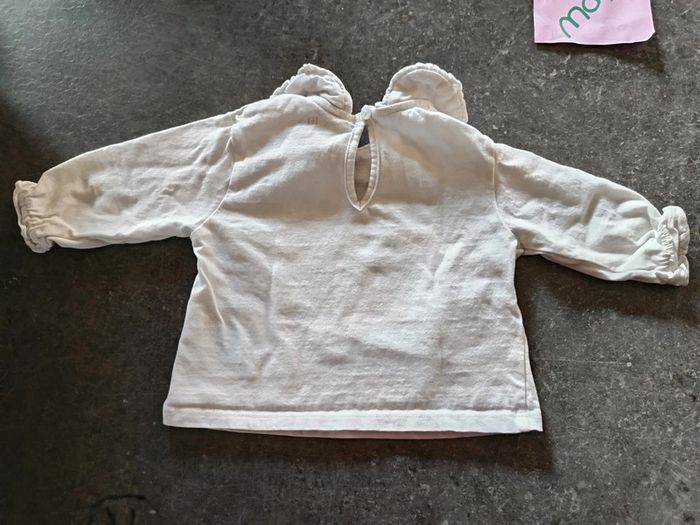 T shirt col flocons 3 mois - photo numéro 4