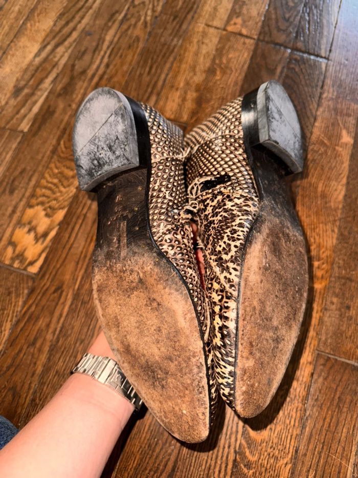 Boots en Cuir Barbara bui Taille 37 Valeur 650 euros - photo numéro 9