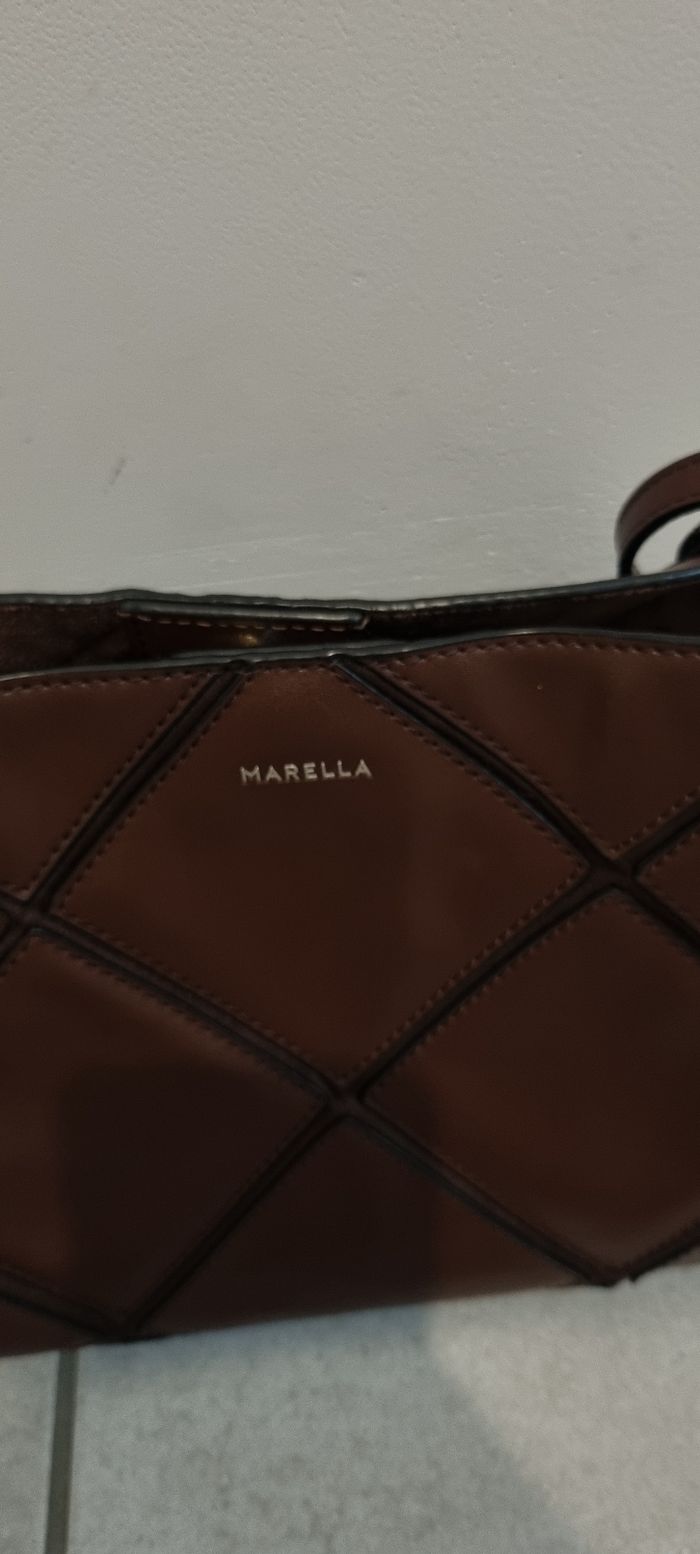 Sac à main bandoulière marron marella - photo numéro 2