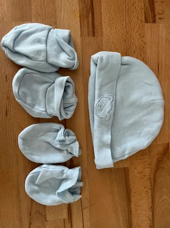 Ensemble bonnet chausson moufle