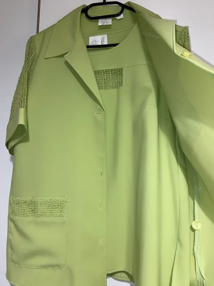 Ensemble tailleur vert pomme - photo numéro 3