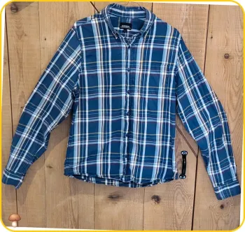 Chemise à carreaux bleu Cargo homme taille L – style casual - Très bon état