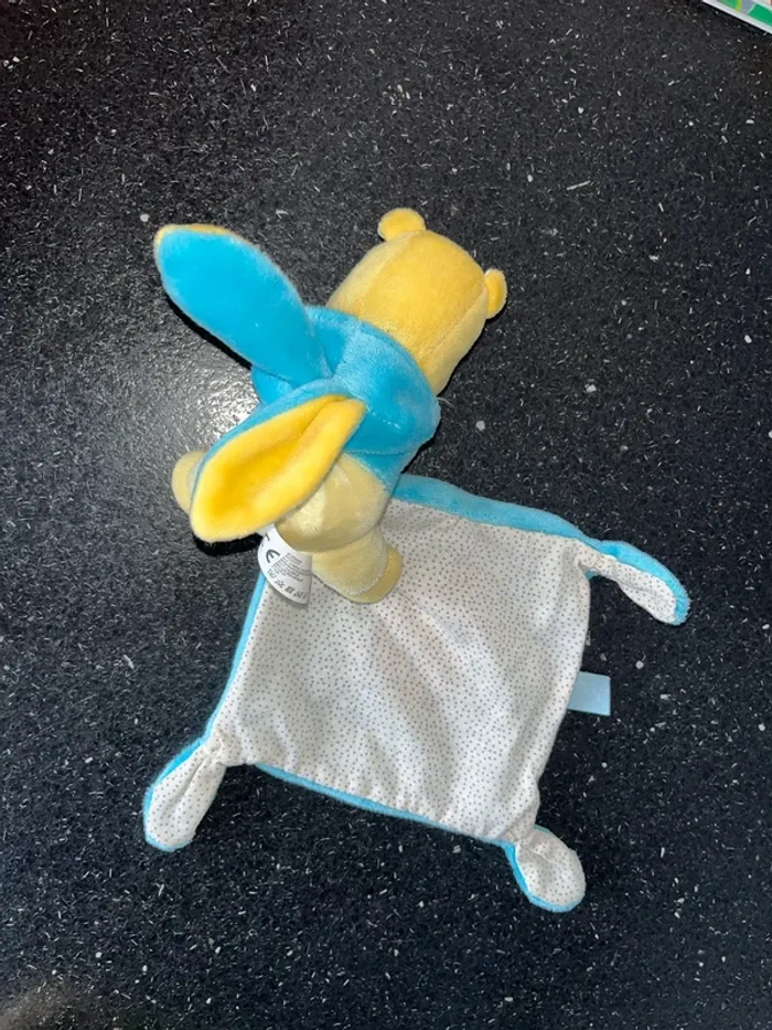Doudou Winnie l’ourson déguisé en lapin bleu - photo numéro 4