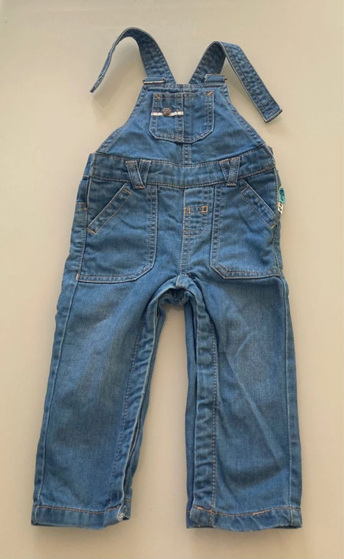 Salopette 12 mois jeans - photo numéro 2