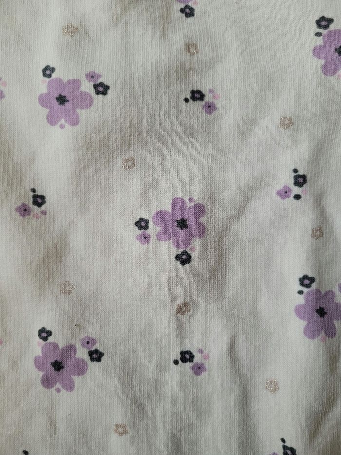 Ensemble pull molletonné fleuri et jeans taille 18 mois - photo numéro 3