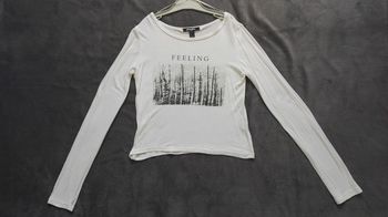 Tee shirt manches longues Feeling d'hiver Jennyfer taille S