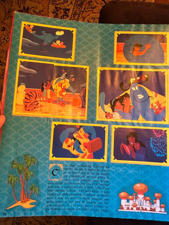 album Panini complet Walt Disney Aladdin Jasmine princesse autocollants ancien stickers - photo numéro 17