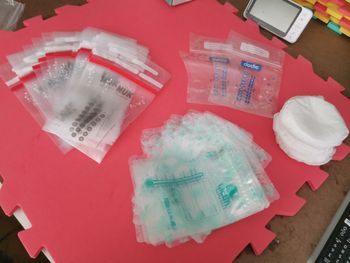 Lot de sachets pour conserver le lait maternel