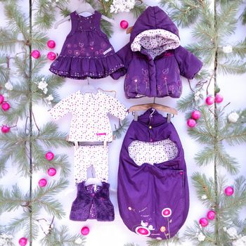 ORCHESTRA - LOT 6P BÉBÉ FILLE MÊME COLLECTION AVEC BRODERIES FLEURS & OISEAUX 1M