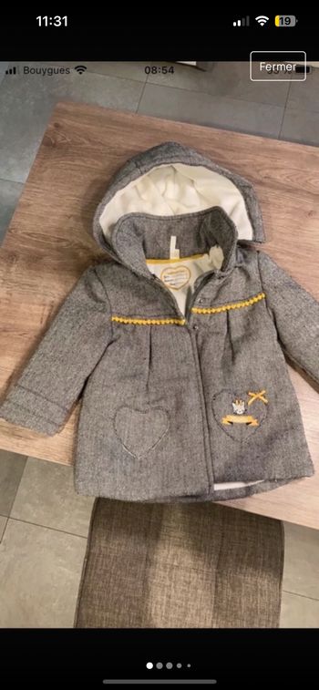 Manteau fille 12 mois