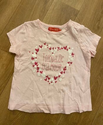 T-shirt rose 9 mois