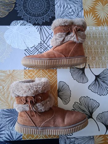 Bottines fille marron clair pointure 29