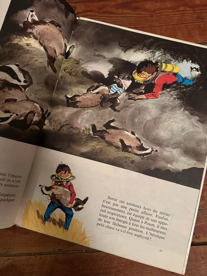 Pierre Probst Caroline - livre ancien Fanfan et la colline en feu grands albums Hachette - photo numéro 5