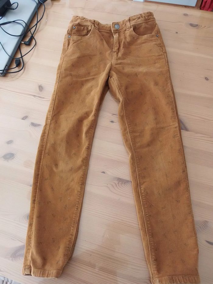Pantalon en velours camel