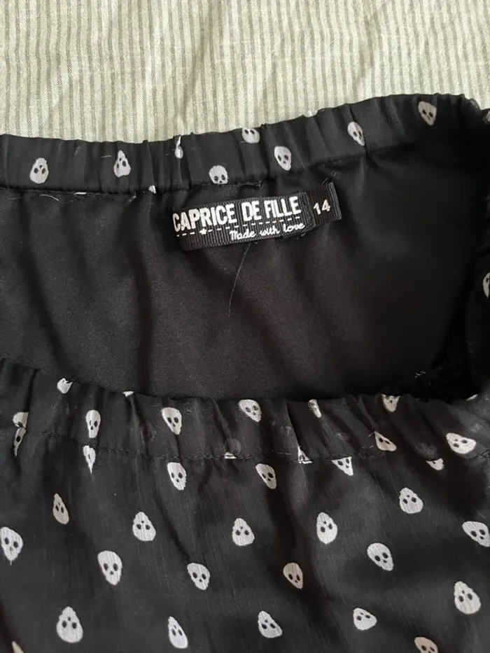 Jupe noir tête de mort - photo numéro 3