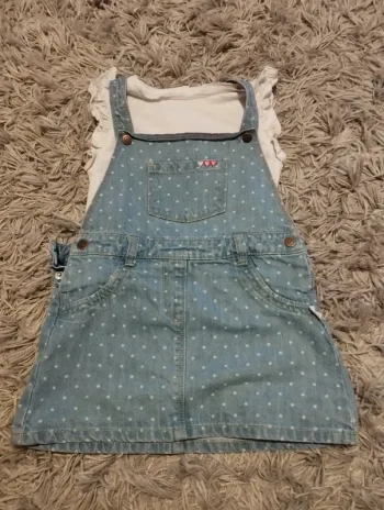 Salopette et t-shirt 36 mois