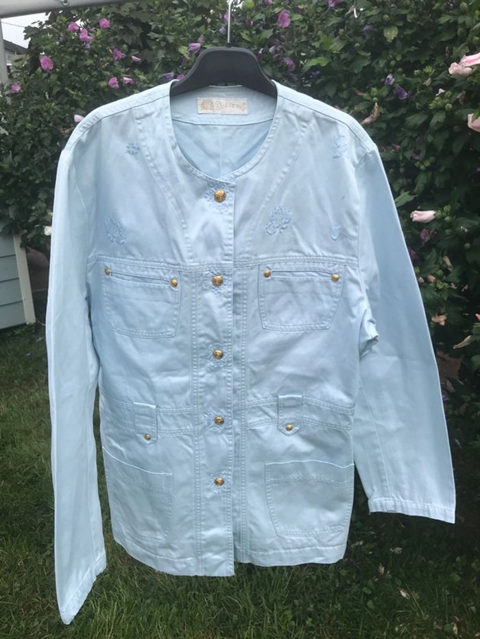 Veste bleu ciel