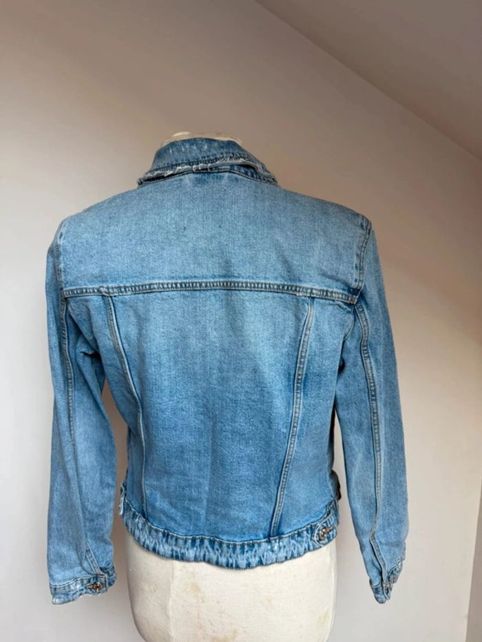 Belle veste en jean Zara bleu used 🌸 40 L - photo numéro 7