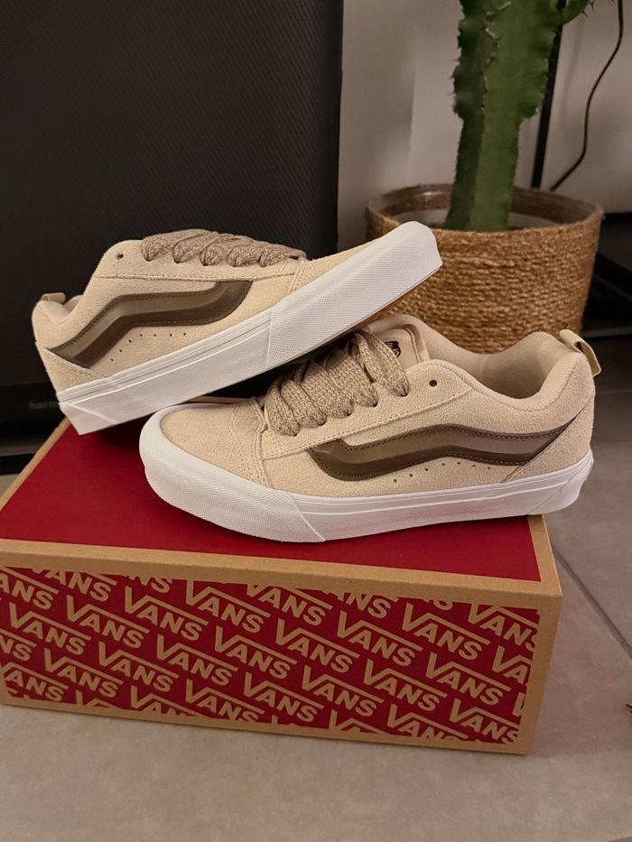Vans Knu Skool - Fat Lace crème brule/ beige - photo numéro 9