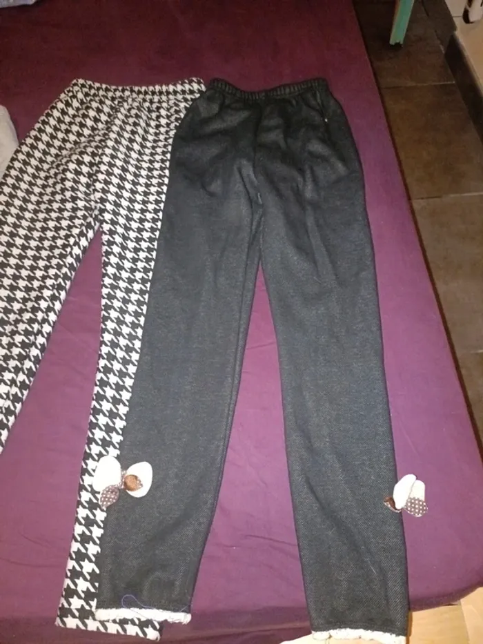 Lot legging pantalon fille 10 ans chaud - photo numéro 2