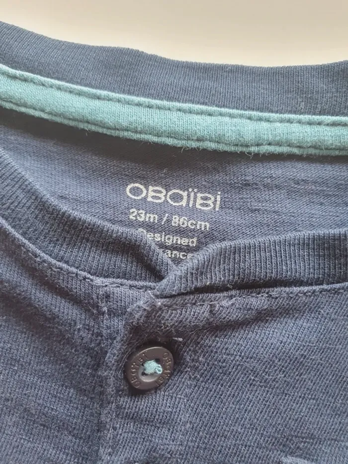 Tee-shirt manches longues Obaïbi 23 mois - photo numéro 2