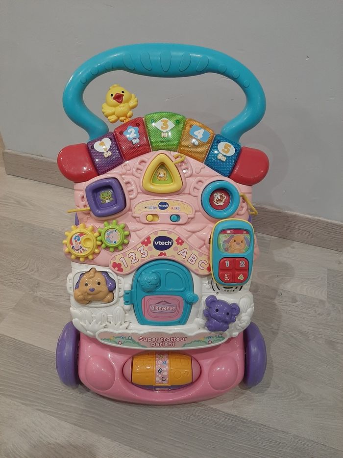 Trotteur parlant 2 en 1 rose - VTech