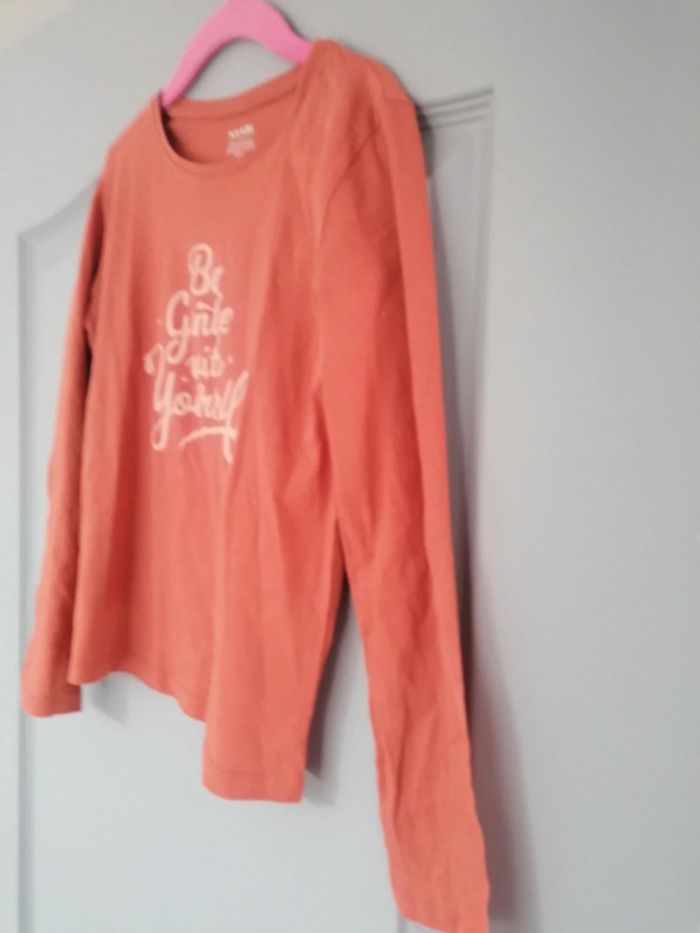 Tee-shirt manches longues fille 8ans Kiabi - photo numéro 5