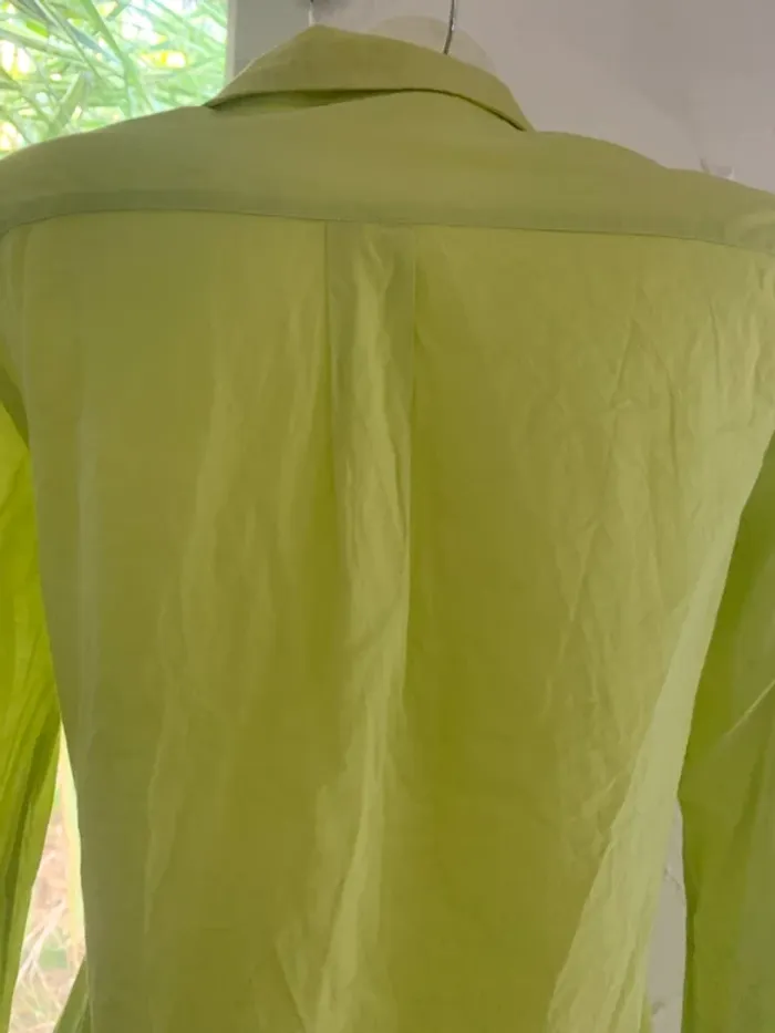 Chemise Sud express vert clair taille M 100%voton - photo numéro 8