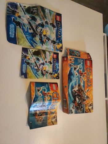 Lot de 2 notices et boîtes lego chima